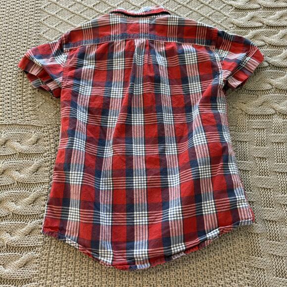 Crewcuts Short Sleeved Plaid Button Down ~ 3 - Picture 9 of 9